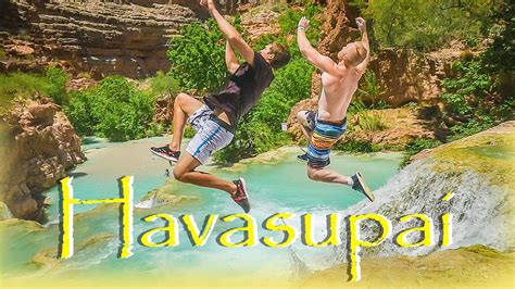 Best Cliff Jumping Havasupai Falls In Slow Motion Vacation Ideas