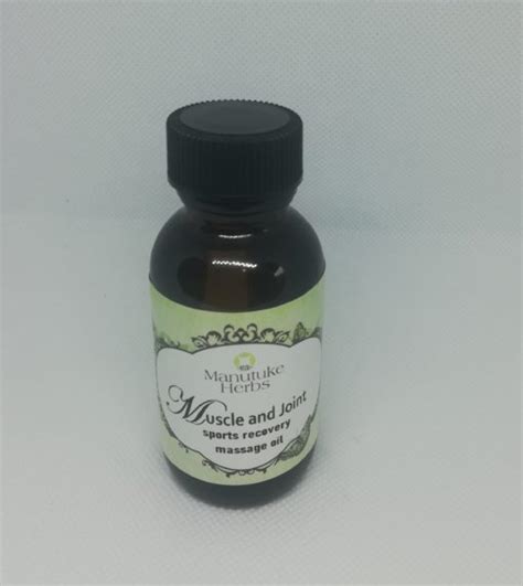Muscle And Joint Sports Recovery Massage Oil Manutuke Herbs