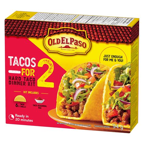 Tacos For Two Hard Taco Dinner Kit Old El Paso