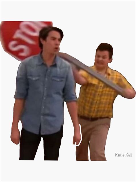 Interesting (@icarly) | meme i found. "Gibby iCarly meme " Sticker by katie-kell | Redbubble