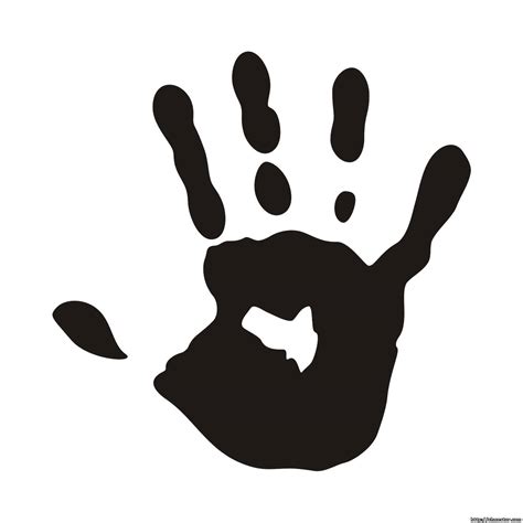 Hand Print Vector Black Images And Photos Finder