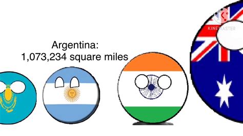 Top 10 Biggest Countries By Land Area Comparison Countryballs Top 10