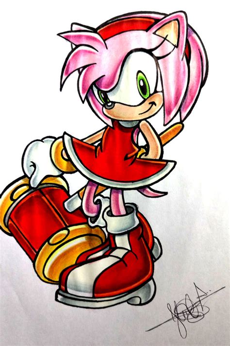 Amy Rose Drawing Free Download On Clipartmag