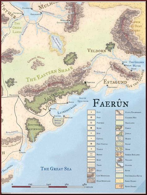 Easter Map Of Faerun Map Vintage World Maps Character Map Images And