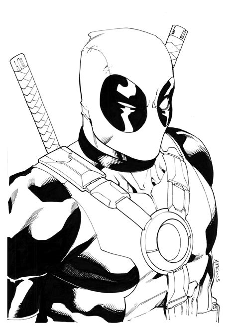 Deadpool Coloring Pages Plmbridge