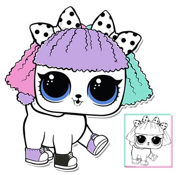 Lol surprise dolls color in lol surprise dolls colouring pages. Pupsta Series 3 Wave 2 L.O.L. Surprise Doll Pets | Lol dolls, Coloring pages, Lol
