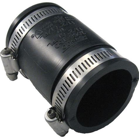 You would not need a mission coupling unless you were going from cast to copper.unless code prohibits. Fernco 1056-150 1 1/2" Plastic or Cast Iron Coupling ...