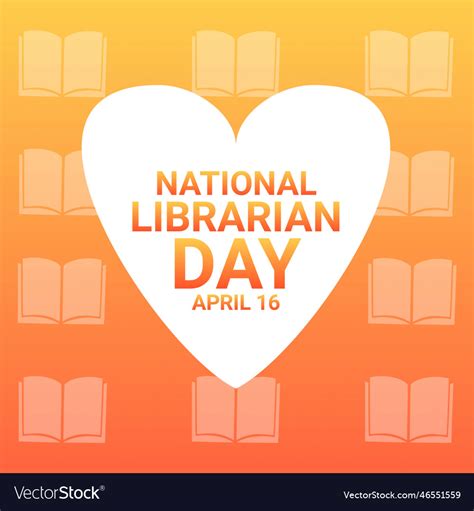 National Librarian Day Royalty Free Vector Image