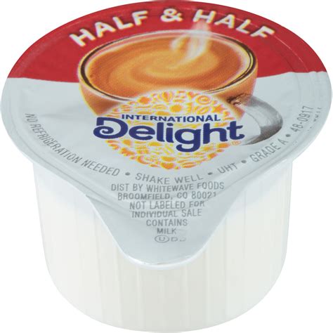 International Delight Half And Half Creamer Singles 003 Fl Oz 1 Ml