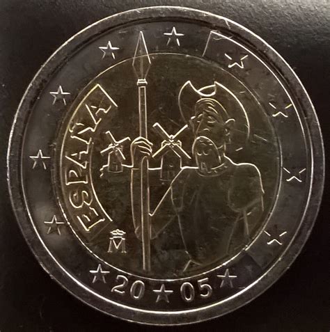 2 Euro Spanien 2005 Don Quichote 2 Euro 2005 2 Euro Marken Münzen