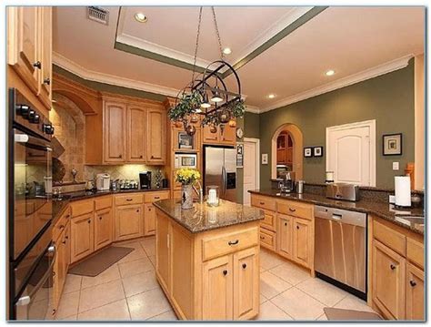 Inspire us has inspirational list for best color for kitchen. modern country kitchen with oak cabinets best granite countertops, tile backsplash desi ...