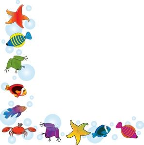 Beach Cliparts Borders Colorful And Fun Designs For Your Beach Themed