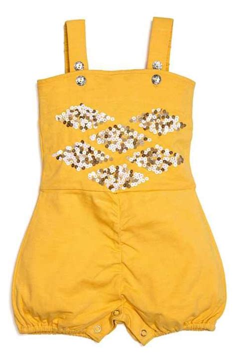 Masalababy Grace Sequin Embellished Bubble Romper Baby Girls