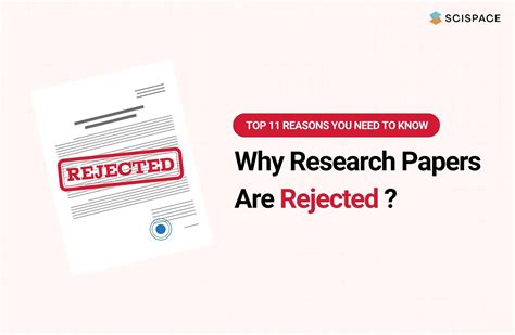 Reasons Why Research Papers Are Rejected