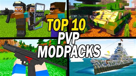 Top 10 Minecraft Pvp Modpacks Youtube