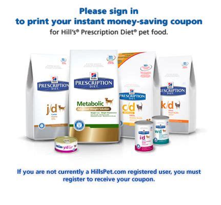 $7 off prescription diet low fat pet food. $7.oo Hill's Prescription Diet Coupon | How to Shop For ...