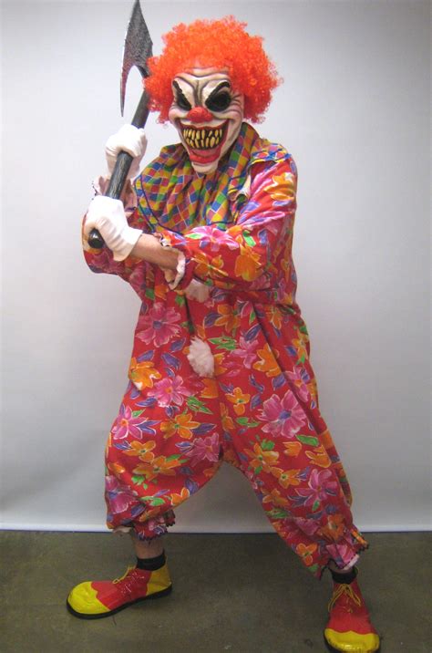 hatchet man scary clown costume clown halloween costumes clown costume