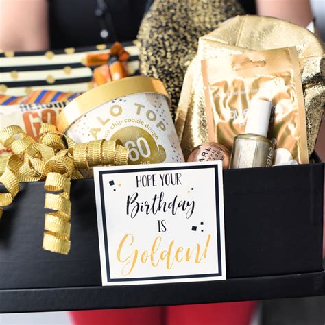Reward her majestic qualities with a range of luxury gift hampers from gifts australia that expertly combine fine wines, premium spirits, gourmet foods, pamper and skincare products, and so much more. Golden Birthday Gift Idea - Fun-Squared