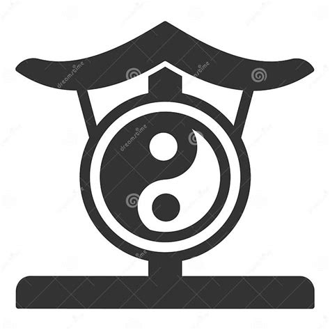 Chinese Gong With Symbols1 Stock Illustration Illustration Of Symbol