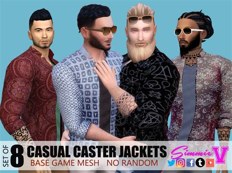 The Sims Resource Simmiev Casual Caster Jackets