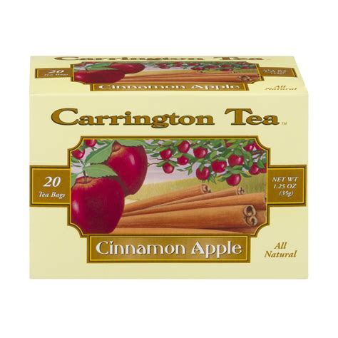 carrington tea cinnamon apple tea bags 20 count 1 25 oz