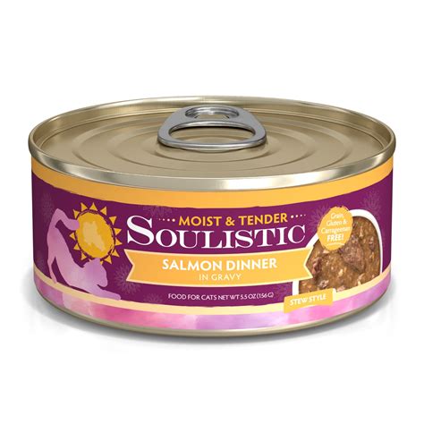 Soulistic aromatic chicken chicken dinner in gelee wet cat food. Soulistic Moist & Tender Salmon Dinner in Gravy Wet Cat ...