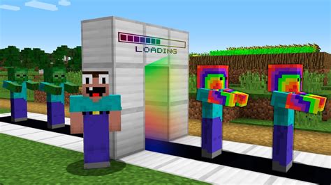 How Noob Upgraded This Zombie In Super Rainbow Zombie Minecraft Noob