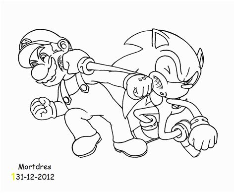 Sonic and Mario Coloring Pages to Print | divyajanani.org