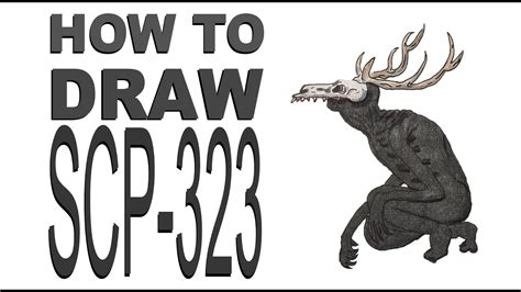 How To Draw Scp 323 Wendigo Skull Youtube