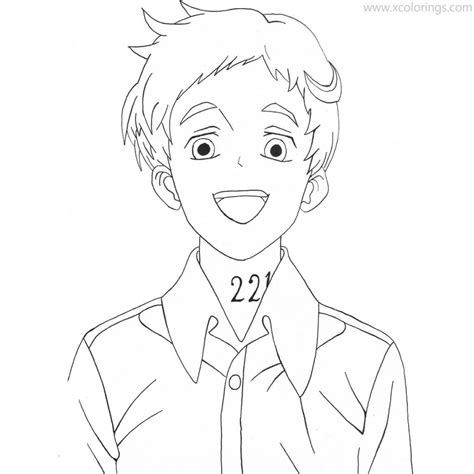 The Promised Neverland Coloring Pages Norman Outline