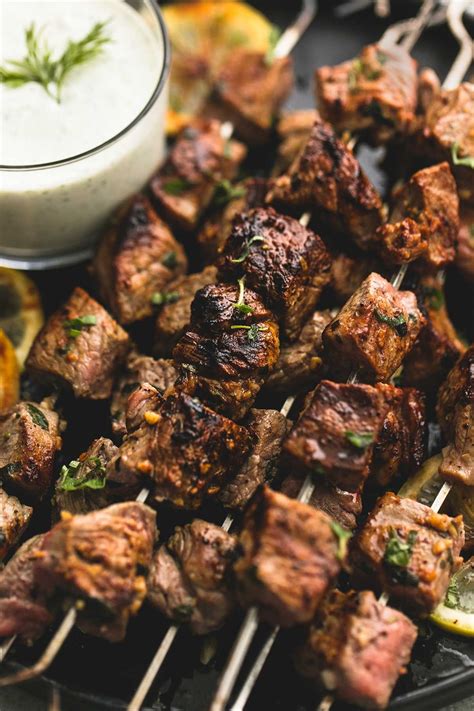 Easy And Healthy Beef Souvlaki Kebabs With A Simple Marinade And