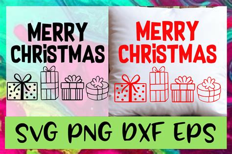 Merry Christmas Svg Png Dxf Eps Design Cut Files By Emsdigitems