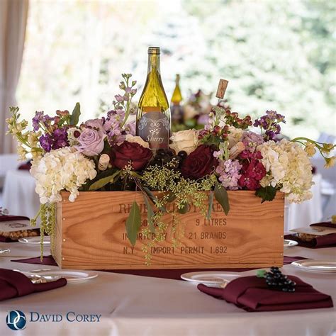 Decor Table Centre De Table Theme Vignoble Wine Theme Wedding