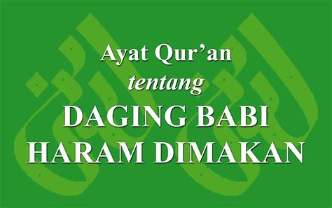 Ayat Qur An Tentang Daging Babi Haram Dimakan LADUNI ID Layanan Dokumentasi Ulama Dan Keislaman