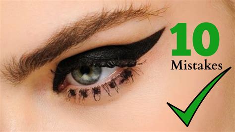 10 Common Mistakes Ruin Your Winged Eyeliner Dos And Donts Youtube