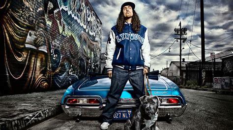 Man With Dog In Blue Car Background Hd Gangster Wallpapers Hd