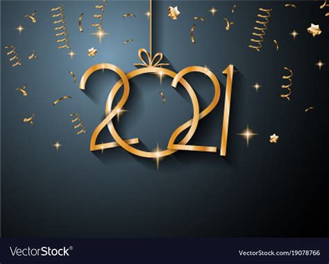 The main purpose of exchanging greetings is to wish prosperity for each other. 2021 happy new year background for your seasonal Vector Image