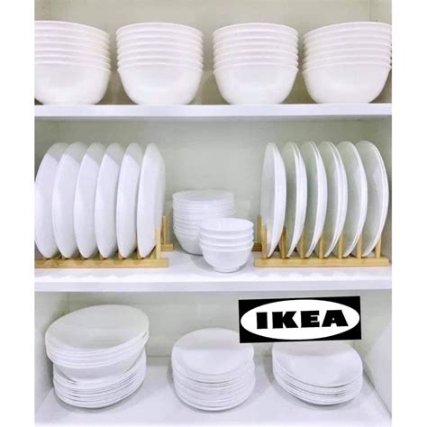𝗥𝗘𝗔𝗗𝗬 𝗦𝗧𝗢𝗖𝗞‼️original Ikea Oftast Tempered Glass Dinner Plate White
