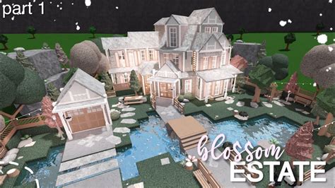 Bloxburg Blossom Estate Part 1 Speed Build Youtube Two Story