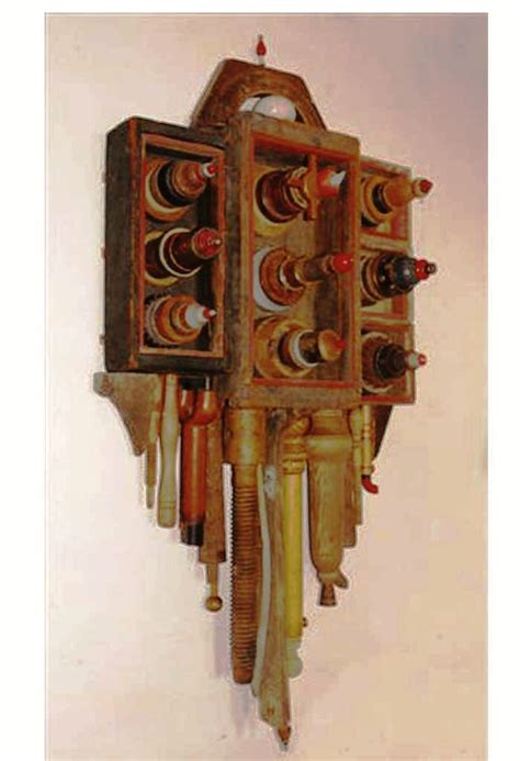 48 By Larry Simons 32w X 65h Found Object Art Assemblage Art