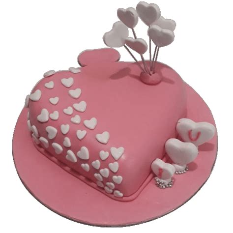 Fondant Heart Shape Anniversary Cake The Cake King