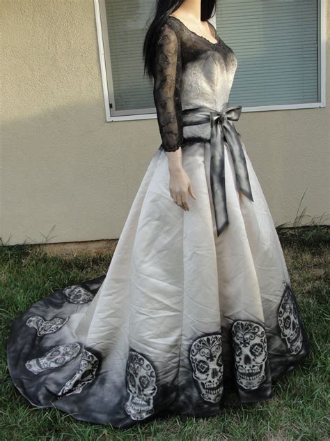 Black witch cloak, black moon cloak, black wedding cape the moon phases cloak is the perfect piece for your witchy wedding dress. RESERVED Large size 14 hand painted sugar skull skeleton ...