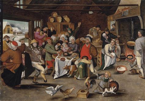 Pieter Brueghel Ii Brussels 15645 16378 Antwerp The King Drinks
