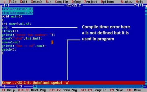 Errors In C Types Of Error