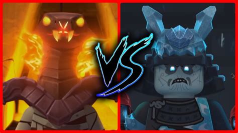 Ninjago Season 11 Fire Vipers Vs Ice Samurai Youtube