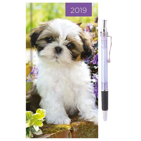 Dog Diary And Pen 2019 Shih Tzu Stationery Bandm