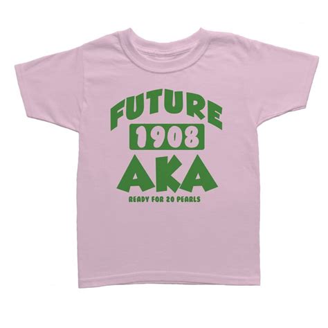 Future Alpha Kappa Alpha Toddler Tee Pink Letters Greek Apparel