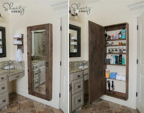 Love This Idea Of More Space And De Cluttering Bathroom Mirror Storage