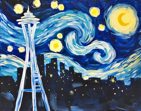Paint And Sip Event Tickets Seattle Uncorked Canvas