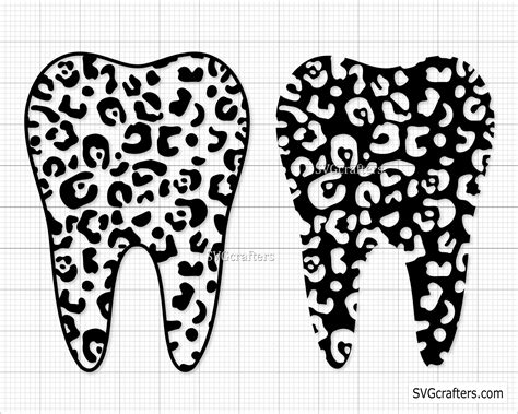 Tooth Svg Dental Svg Teeth Svg Dentist Tooth Svg Leopard Etsy Canada